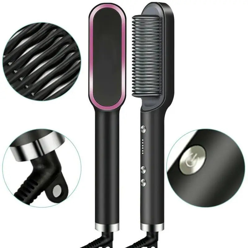 Escova modeladora 5 in 1 Bivolt - Alisa, Hidrata, Modela, Anti-Frizz